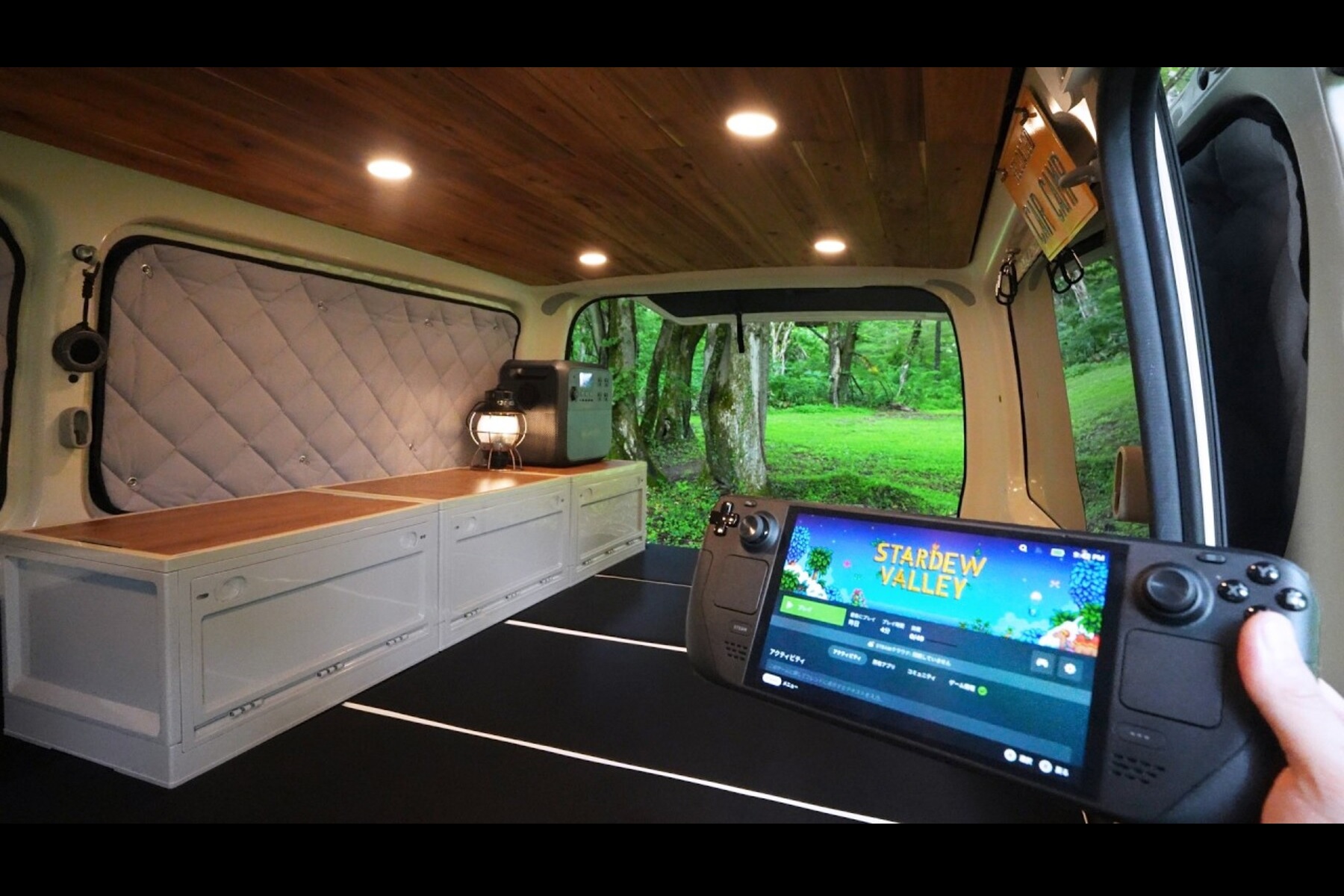 雨の車中泊が劇的に快適に！「リローデッド。」が実践する車内レイアウト術と簡単キャンプ飯