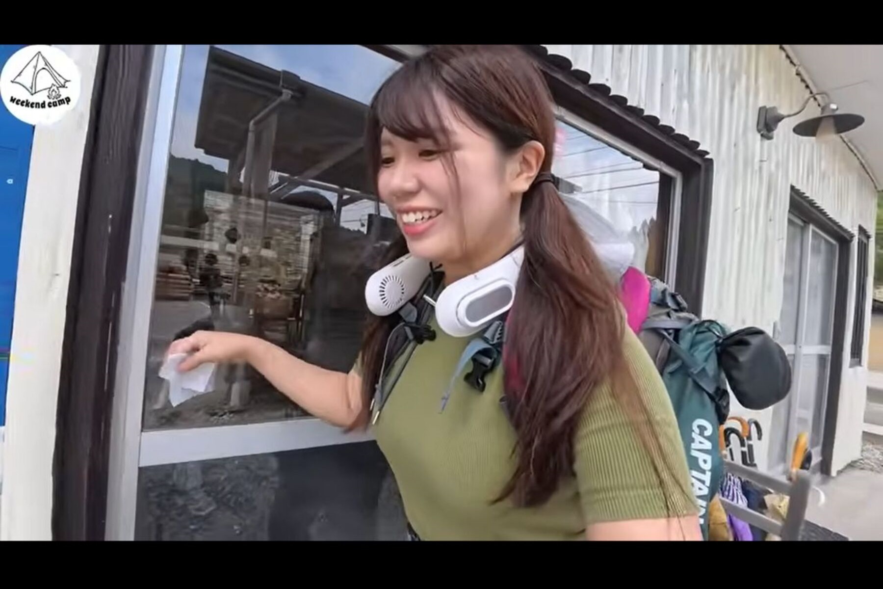 飯能市のazuキャンプ場に到着したりかさん