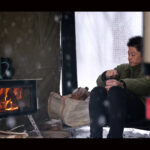 【画像】大雪、そして外気温マイナス2度　白銀と炎のコントラストが映える「雪中車中泊」 〜 画像1