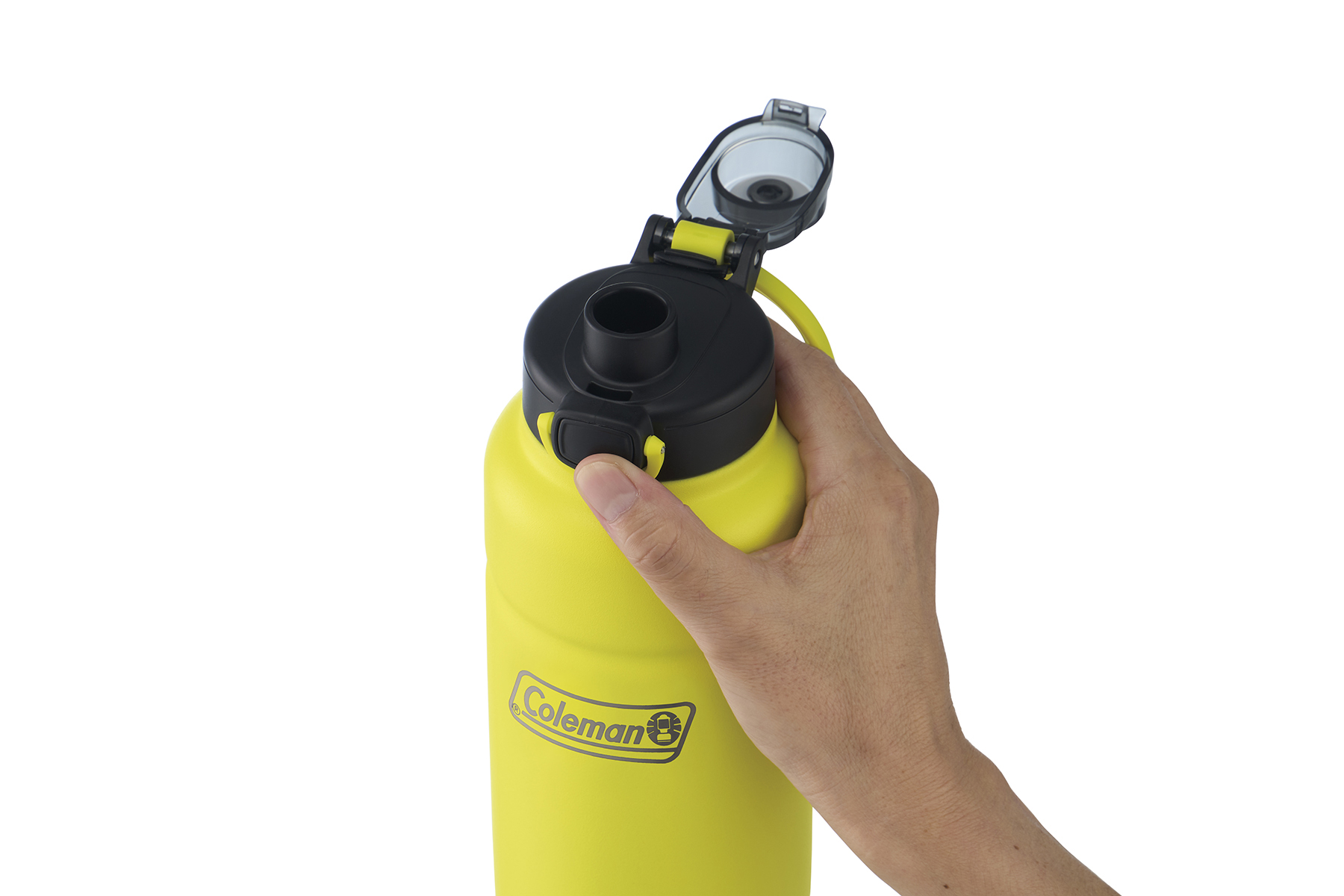 ワンタッチオープン方式を採用したコールマンの新作ボトル