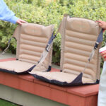 【画像】「レジャーシートじゃお尻が痛い…」を解決！　ポンプ内蔵で簡単設置の空気椅子が待望の復活販売 〜 画像1