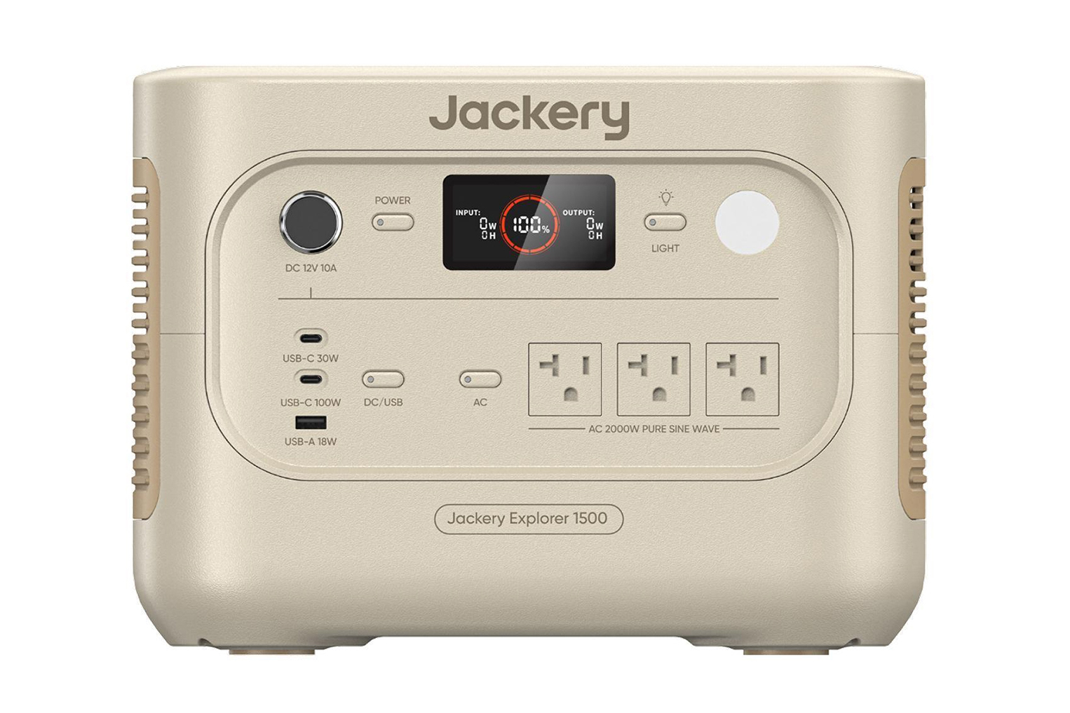Jackeryの主力モデルである「Jackery ポータブル電源 1500 New」の新色「サンドゴールド」