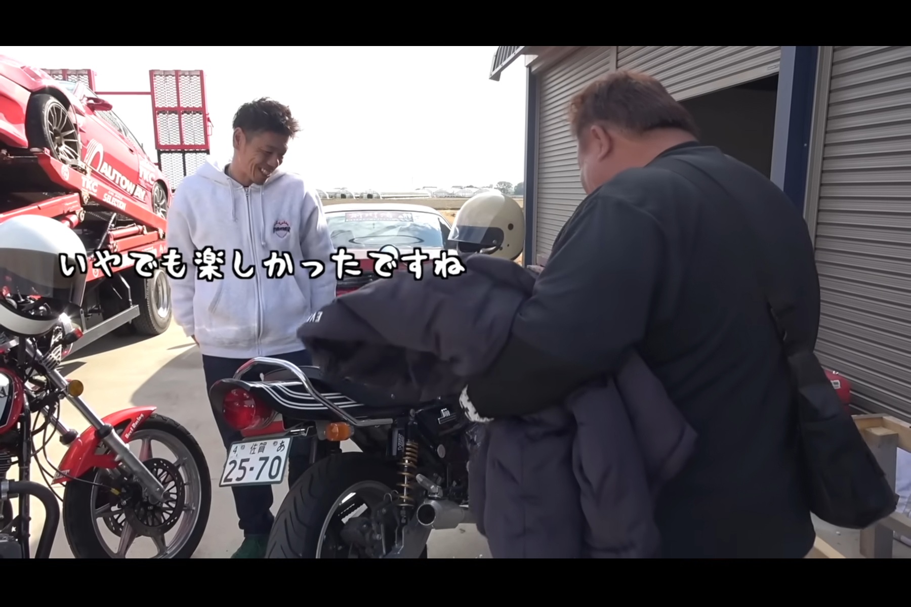 整備後のバイクが完調で安堵の佐賀よか。メンバー