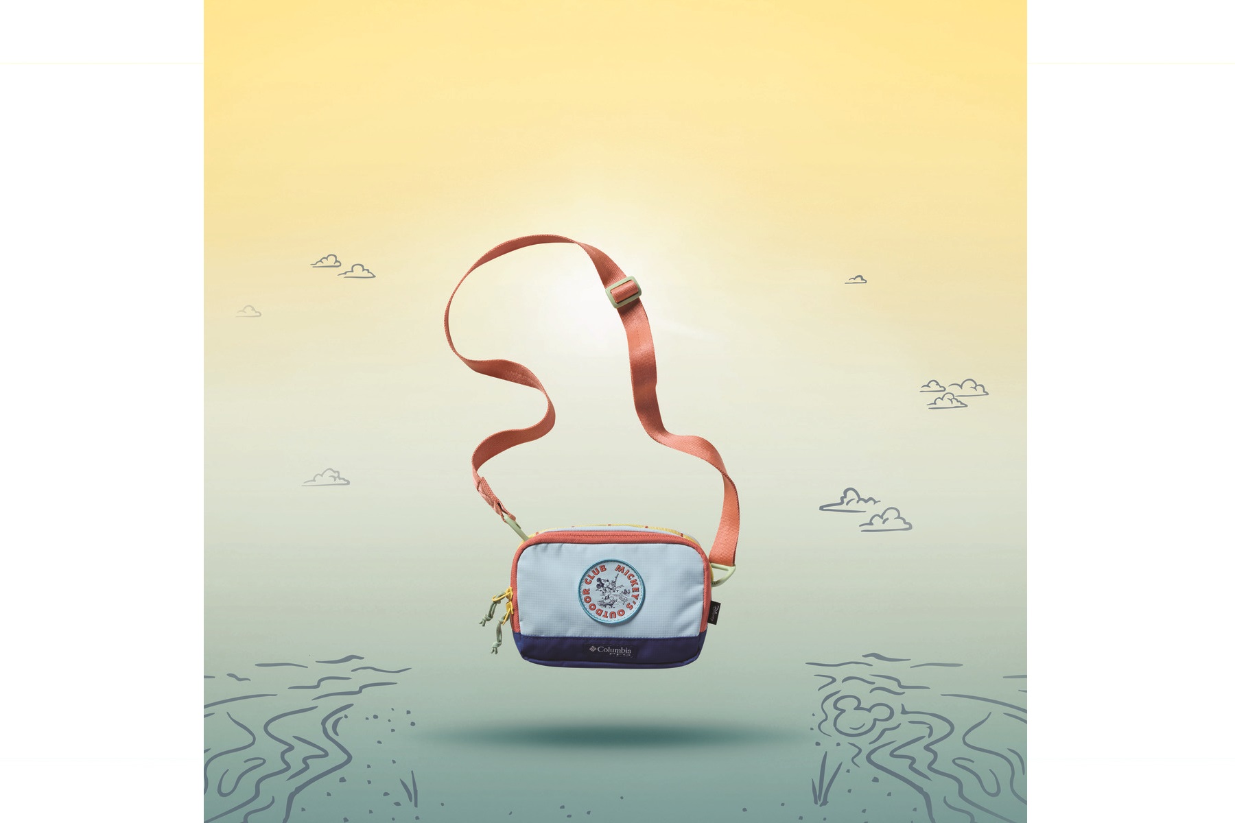 コロンビア「MICKEY’S OUTDOOR CLUB COLLECTION」の「PFG Disney Cross body bag」
