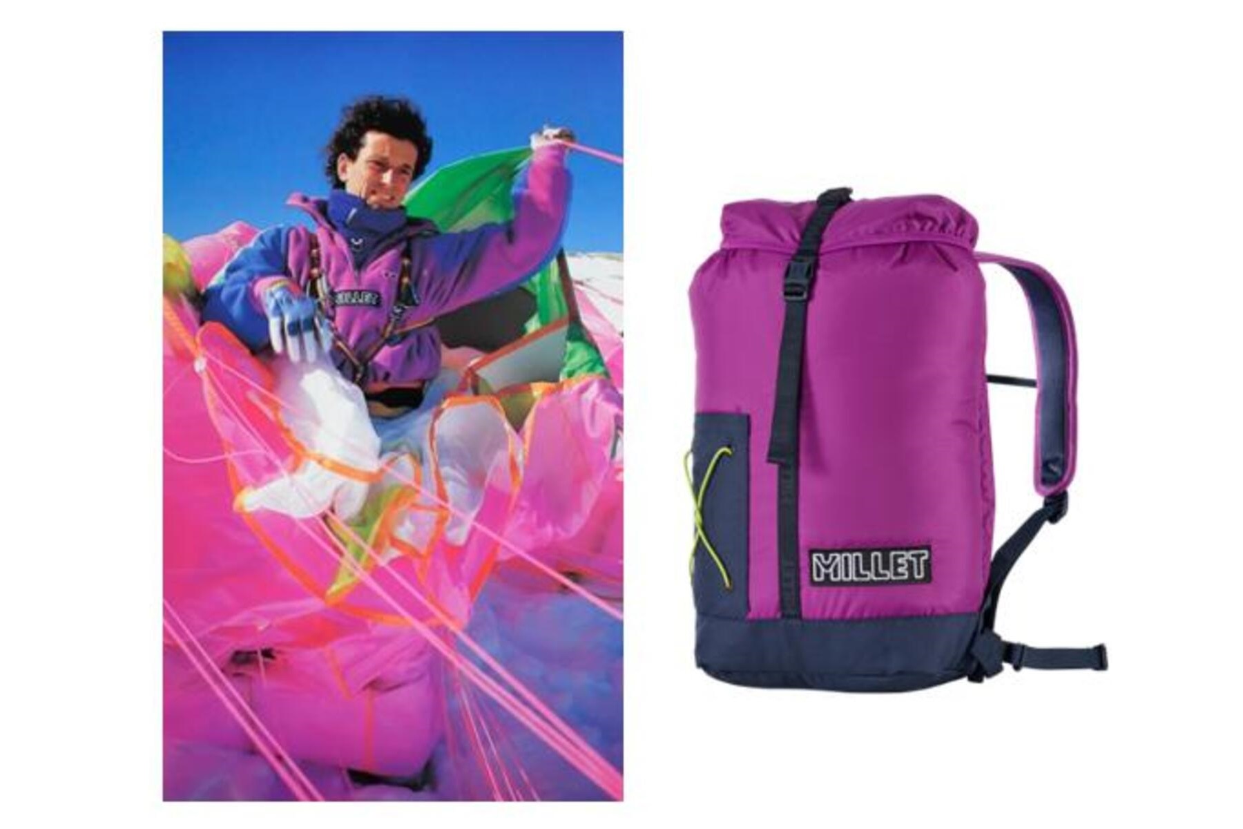 MILLET CLASSICシリーズのCLASSIC CLIMB BACKPACK。カラーE-PURPLE