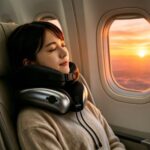 【画像】座ったままの睡眠が激変！　360度首をホールドする低反発×エアーの二層構造ネックピロー 〜 画像1