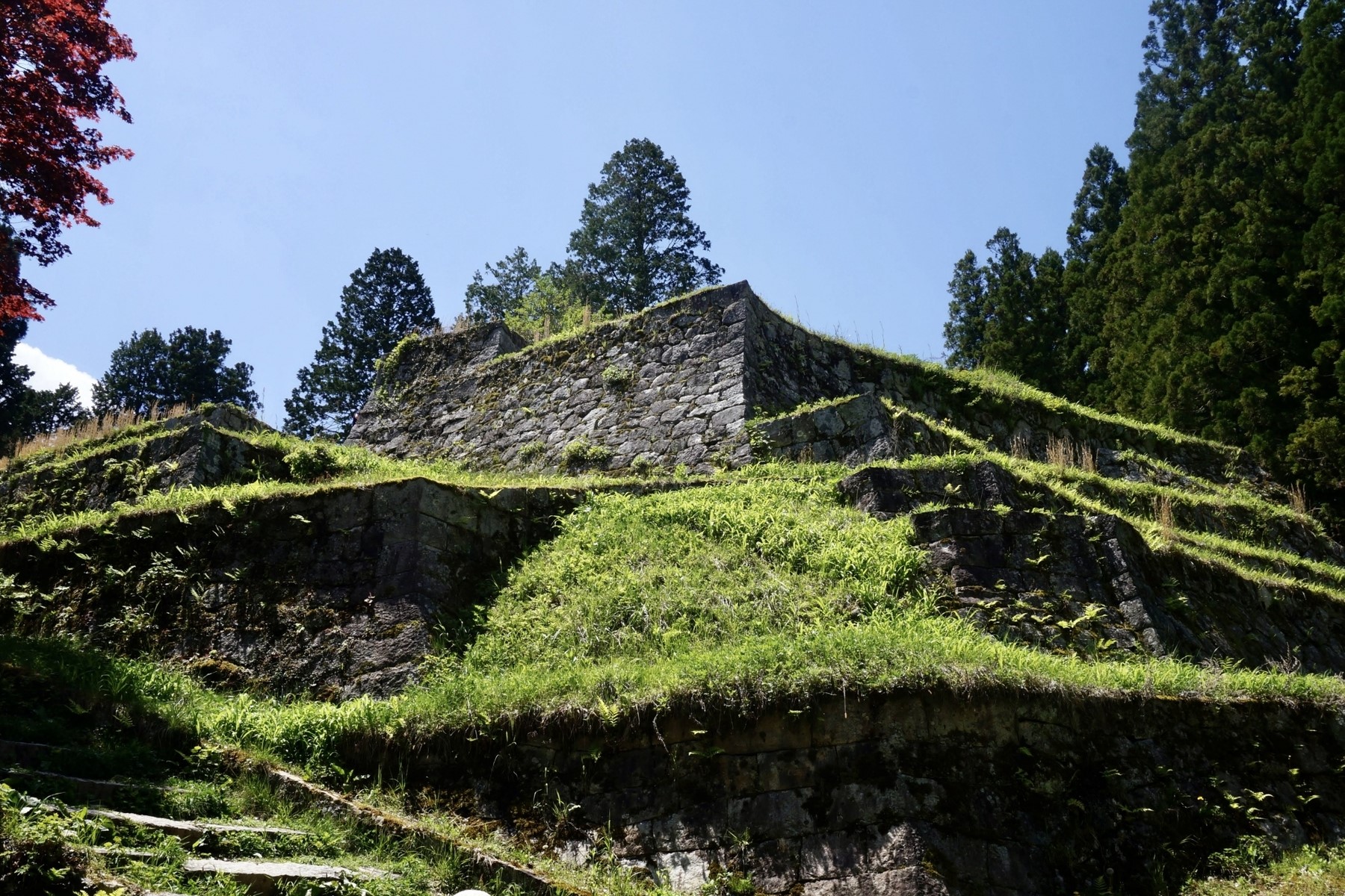 岩村城の石垣