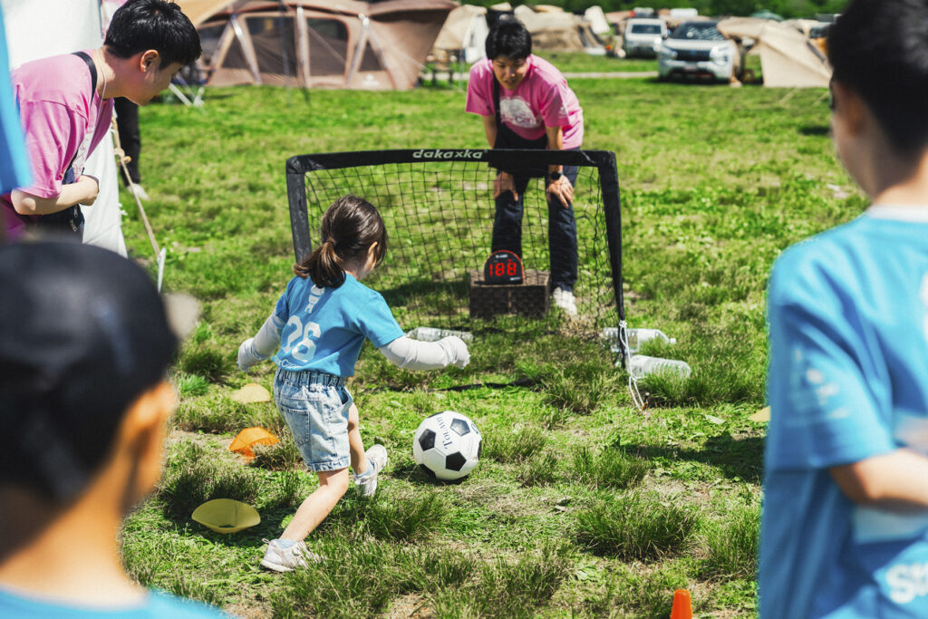スターキャンプ2026in朝霧でおこなわえたサッカー教室