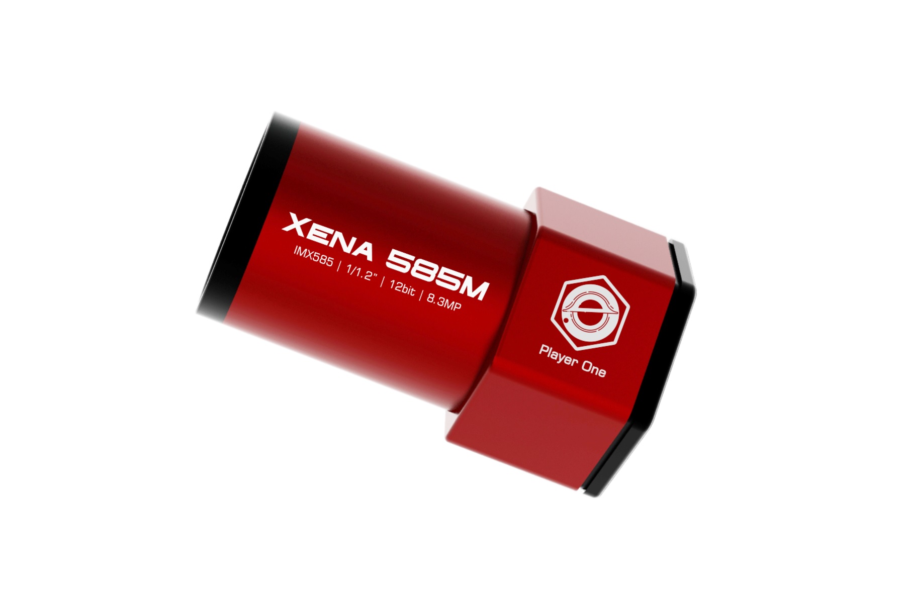 Player One Astronomy「XENA 585M」にはSONY製の1.2型センサー「IMX585」を搭載した830万画素の裏面照射型モノクロCMOSカメラが採用されている