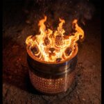 【画像】灰や煙を「3次燃焼」で解決！　薪を約30％節約できたうえに炎も美しくなった焚火台 〜 画像1
