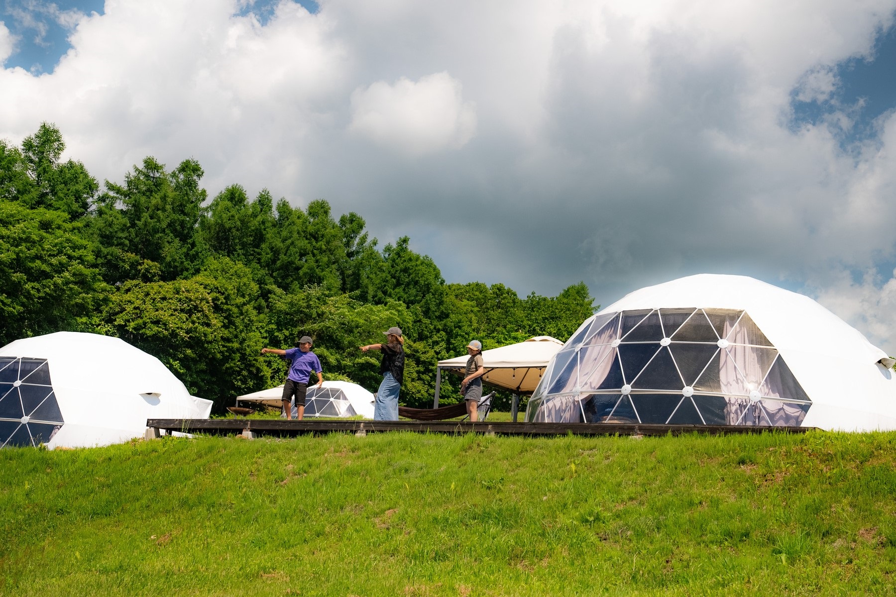 OZE-HOSHISORA GLAMPING&CAMP RESORT日中の様子