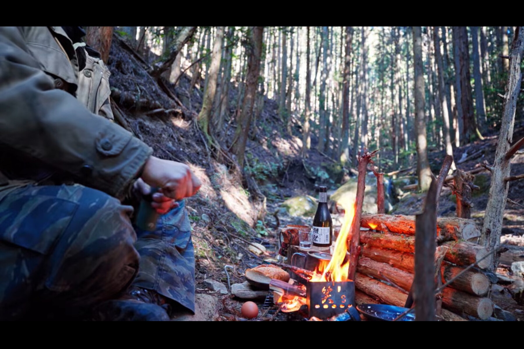 朝食の準備をするシルコcampさん