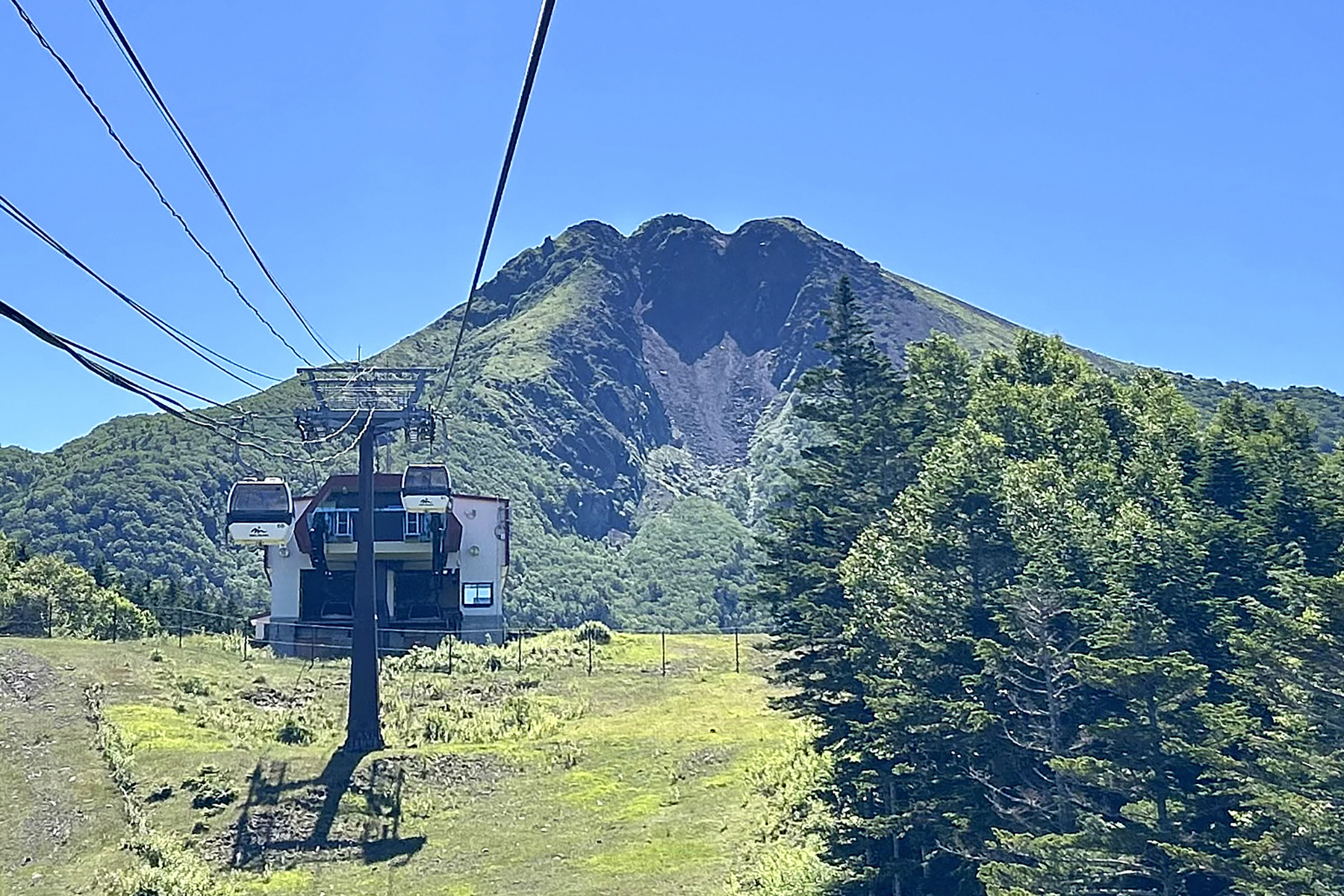 日光白根山ロープウェイから見える景色