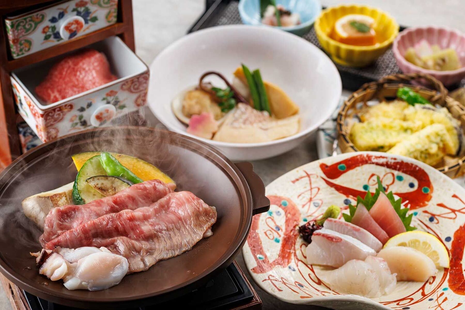 亀の井ホテル 知多美浜ドッグフレンドリールームの夕食例